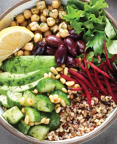 Mediterranean grain bowl